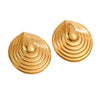 Wholesale Fashion Creative Geometric Titanium Steel And Stainless Steel Gold Plated Earrings