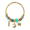 Wholesale Fashion Diamond Insect Pattern Alloy Diy Beaded Adjustable Couple Bracelets For Women