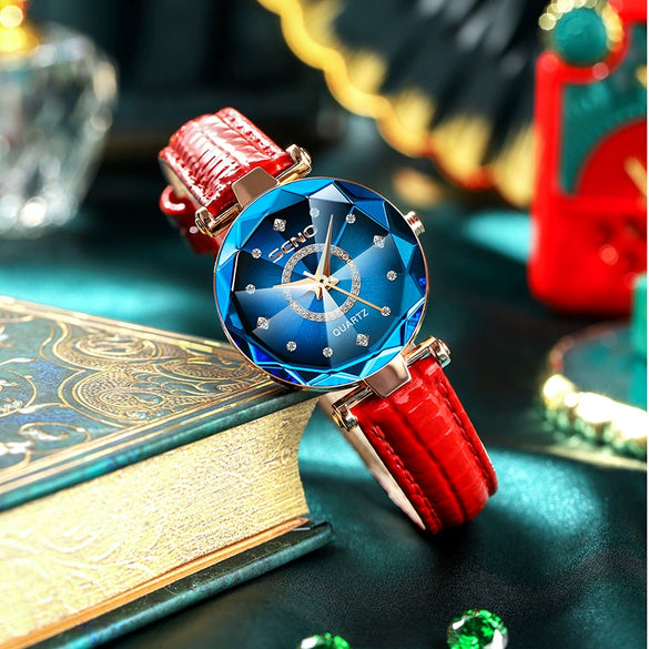 Wholesale Fashion Diamondencrusted Stainless Steel Band Waterproof Quartz Watch For Women With Round Dial And Spiral Crown