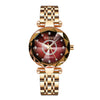 Wholesale Fashion Diamondencrusted Stainless Steel Band Waterproof Quartz Watch For Women With Round Dial And Spiral Crown