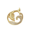 Wholesale Fashion Dolphin Seahorse Turtle Pendant Diy Necklace Jewelry Accessories Copper 18K Gold Plated