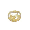 Wholesale Fashion Dolphin Seahorse Turtle Pendant Diy Necklace Jewelry Accessories Copper 18K Gold Plated