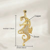Wholesale Fashion Dolphin Seahorse Turtle Pendant Diy Necklace Jewelry Accessories Copper 18K Gold Plated