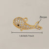 Wholesale Fashion Dolphin Seahorse Turtle Pendant Diy Necklace Jewelry Accessories Copper 18K Gold Plated