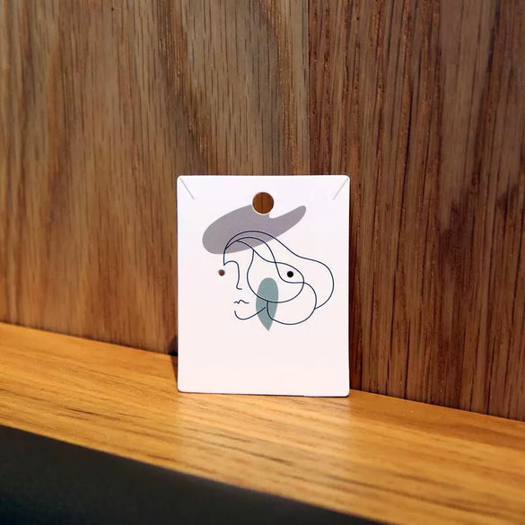 100pcs/pack Wholesale Fashion Earrings and Necklace Label Cards Made of Paper for Stall Display with Printing