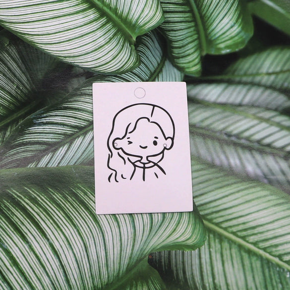 100pcs/pack Wholesale Fashion Earrings and Necklace Label Cards Made of Paper for Stall Display with Printing