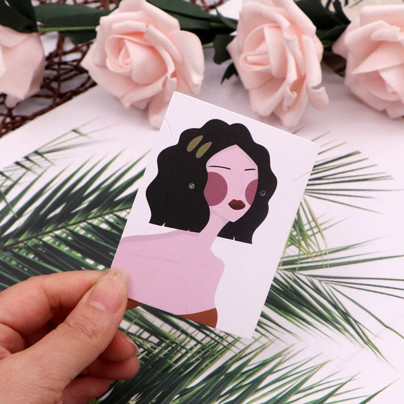 100pcs/pack Wholesale Fashion Earrings and Necklace Label Cards Made of Paper for Stall Display with Printing