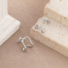 Wholesale Fashion Earrings Copper Gold Geometric Square Electroplated For Women