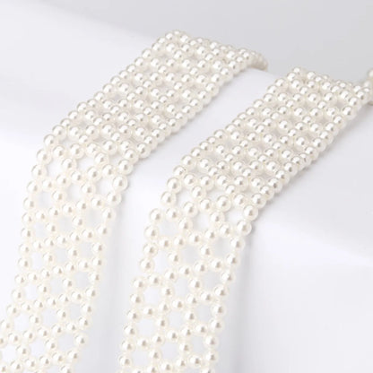 Wholesale Fashion Elastic Pearl Beaded Belt Nihaojewelry