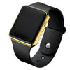 Wholesale Fashion Electronic Watch Square Shape Pu Strap Plastic Case Geometric Style