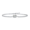 Wholesale Fashion Elegant S925 Silver Moissanite Geometric Aurora Inlay Bracelet For Women