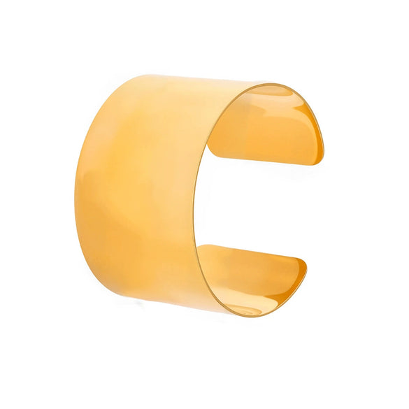 Wholesale Fashion Exaggerated Geometric Smooth Open Ferris Wheel Stainless Steel Goldplated Electroplated Light Luxury Bracelet