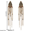 Wholesale Fashion Exaggerated Long Tassel Chain Earrings Alloy Geometric Electroplating For Women