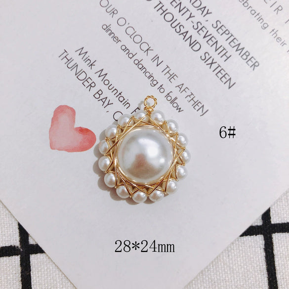 Wholesale Fashion Exquisite Crystal Pearl Bowknot And Fivepointed Star Pendant Earrings Jewelry Accessories With Electroplating Treatment