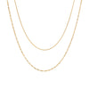 Wholesale Fashion Exquisite Stainless Steel 18K Geometric Clavicle Necklace With Electroplating For Women