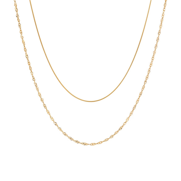 Wholesale Fashion Exquisite Stainless Steel 18K Geometric Clavicle Necklace With Electroplating For Women
