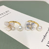 Wholesale Fashion Exquisite Women's Freshwater Pearl Ring With Copper Accessories Flat Round And Rose Buns Round Shapes