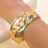 Wholesale Fashion Fruit Style Oil Dripping Stainless Steel Open Bracelet