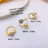 Wholesale Fashion Geometric Copper Ring With Electroplating Treatment Unisex