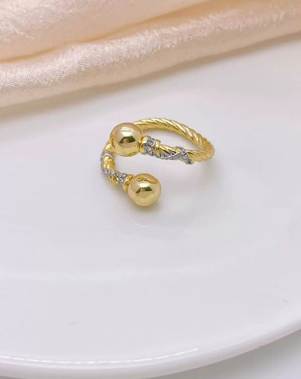 Wholesale Fashion Geometric Copper Ring With Electroplating Treatment Unisex