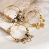 Wholesale Fashion Geometric Diamond Alloy Adjustable Couple Bracelet With Love Pendant
