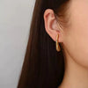 Wholesale Fashion Geometric Drop Shape Stainless Steel Electroplated Women's Earrings