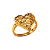Wholesale Fashion Geometric Embossed Electroplated Titanium Steel Women's Ring