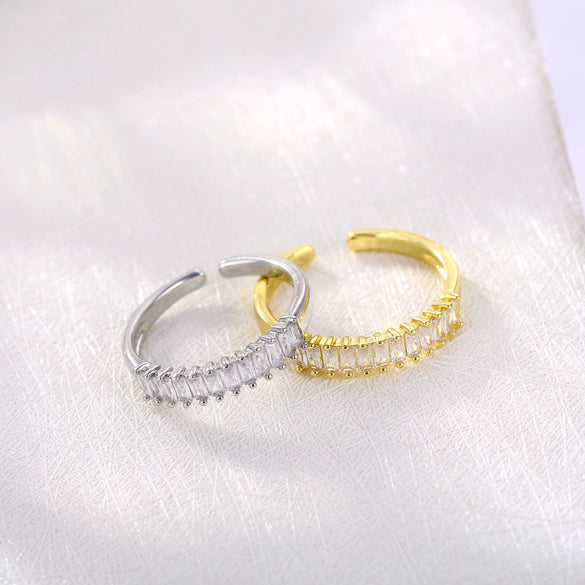 Wholesale Fashion Geometric Environmental Protection Copper Ring And Couple Bracelet Jewelry