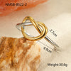 Wholesale Fashion Geometric Lines Color Matching Titanium Steel And Stainless Steel Electroplated Women's Bracelet