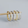 Wholesale Fashion Geometric S925 Sterling Silver Electroplated Wind Earrings For Women