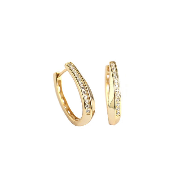 Wholesale Fashion Geometric S925 Sterling Silver Electroplated Wind Earrings For Women