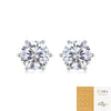 Wholesale Fashion Geometric 925 Silver Earrings Set With Moissanite