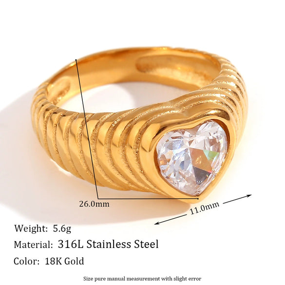 Wholesale Fashion Geometric Stainless Steel Bracelet With Casting Love Light Wave Zircon And 18K Gold Plated For Women
