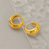 Wholesale Fashion Geometric Stainless Steel Electroplated Earrings For Women