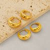Wholesale Fashion Geometric Stainless Steel Electroplated Earrings For Women