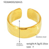 Wholesale Fashion Geometric 316L Stainless Steel Finger Ring Jewelry With Electroplating For Women