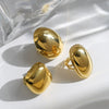 Wholesale Fashion Geometric Stainless Steel Gold Plated Opening Ring Jewelry For Women