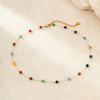 Wholesale Fashion Geometric Stainless Steel 18K Gold Plated Round Beads Star Necklace For Women