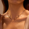 Wholesale Fashion Geometric Stainless Steel 18K Gold Plated Round Beads Star Necklace For Women