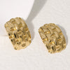 Wholesale Fashion Geometric Stainless Steel 18K Goldplated Earrings For Women