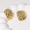 Wholesale Fashion Geometric Stainless Steel 18K Goldplated Earrings For Women