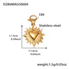 Wholesale Fashion Heart High Heels Cross Pendant Clavicle Necklace For Women Made Of Titanium Steel And Stainless Steel With Electroplating Geometric Pattern