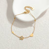 Wholesale Fashion Heart Shape Stainless Steel Electroplated Women's Love Bracelet