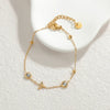 Wholesale Fashion Heart Shape Stainless Steel Electroplated Women's Love Bracelet