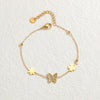 Wholesale Fashion Heart Shape Stainless Steel Electroplated Women's Love Bracelet