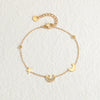 Wholesale Fashion Heart Shape Stainless Steel Electroplated Women's Love Bracelet