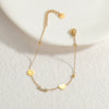 Wholesale Fashion Heart Shape Stainless Steel Electroplated Women's Love Bracelet