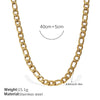 Wholesale Fashion Hiphop 316L Stainless Steel Necklace Jewelry Plated 18K Gold With Regular Chain Sets
