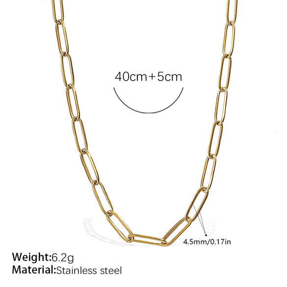Wholesale Fashion Hiphop 316L Stainless Steel Necklace Jewelry Plated 18K Gold With Regular Chain Sets