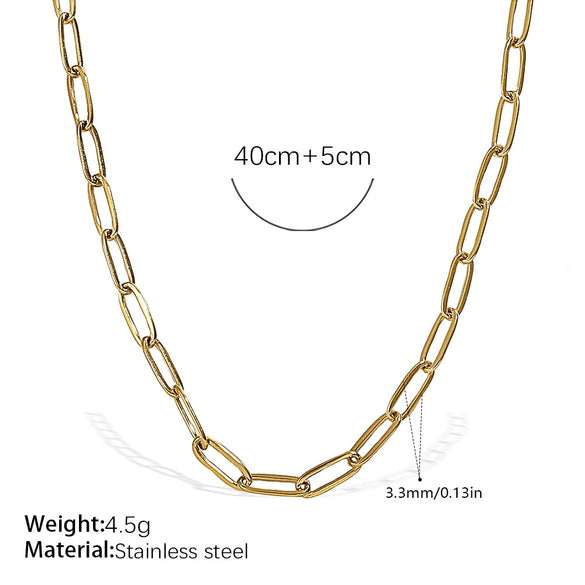 Wholesale Fashion Hiphop 316L Stainless Steel Necklace Jewelry Plated 18K Gold With Regular Chain Sets